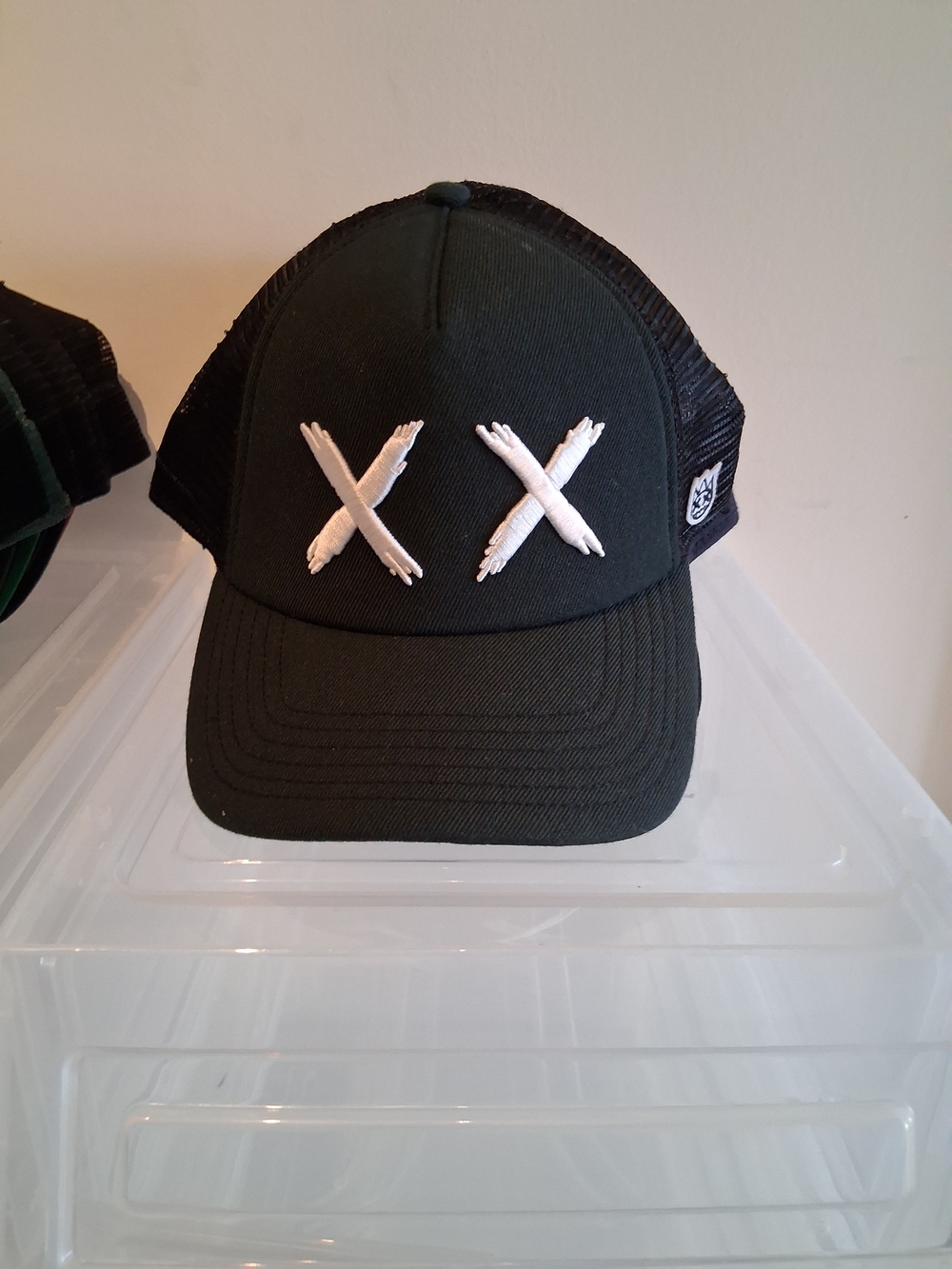Cult of Individuality Black Trucker Cap with White XX Embroidery